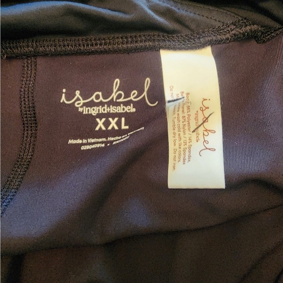 Over Belly Maternity capri Leggings Isabel Maternity Ingrid & Isabel Black xxl - Picture 4 of 4